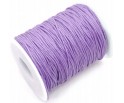 Sznurek Jubilerski Woskowany Fioletowy Jasny 1mm 10m