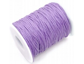 Sznurek Jubilerski Woskowany Fioletowy Jasny 1mm 10m