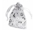 WORECZEK ORGANZA PREZENT BIAŁY ŚLUB 9x7cm