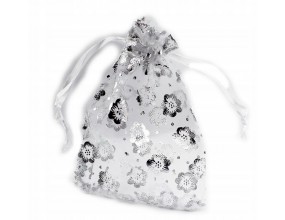 WORECZEK ORGANZA PREZENT BIAŁY ŚLUB 9x7cm