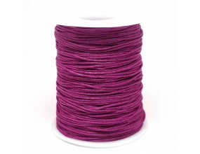 Sznurek Jubilerski Woskowany Śliwkowy 1mm 10m