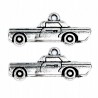 Zawieszka metalowa charms SAMOCHÓD 27x11mm 2szt dzień chłopaka