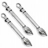 Zawieszka metalowa charms PĘDZEL 29x4mm 3szt