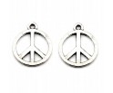 Zawieszka metalowa charms PACYFKA 13x12mm 2szt
