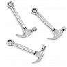 Zawieszka metalowa charms MŁOTEK 24x13mm 3szt