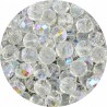 Koraliki Szklane Kryształki Fasetowane AB Disco Galwanizowane 8mm 50 sztuk