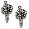 Zawieszka metalowa Charms BUKIET 22x12 mm 2szt
