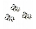 Zawieszka metalowa Charms SŁOŃ SŁONIK 11x11mm 3szt