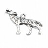 Zawieszka metalowa Charms WILK 28x20 mm