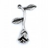 Zawieszka metalowa charms RÓŻA KWIAT 32x21mm 1szt