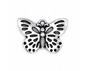 Zawieszka metalowa charms MOTYL Ażurowy 24mm 1szt