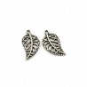 Zawieszka metalowa charms LISTEK LIŚĆ 18x10mm 2szt