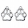 Zawieszka metalowa charms ŁAPA PSA 19x16mm 2szt