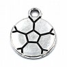 Zawieszka charms metalowa PIŁKA 14x18mm 1szt