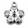 Zawieszka charms metalowa KWIATEK 16x20mm 1szt