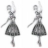 Zawieszka metalowa charms BALETNICA 30x13mm 2szt