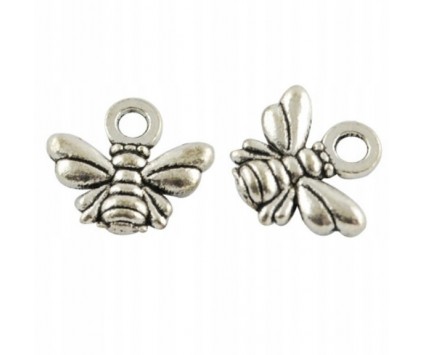 Zawieszka metal PSZCZOŁA pszczółka 10x11mm 4szt