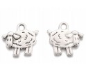 Zawieszka metalowa OWCA 15x15mm CHARMS 6szt
