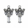 Zawieszka metalowa charms ANIOŁEK 25x15mm 2szt