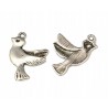 Zawieszka metal Ptaki 22x15mm metalowa CHARMS 4szt