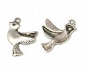 Zawieszka metal Ptaki 22x15mm metalowa CHARMS 4szt