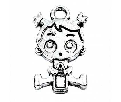 Zawieszka charms BOBAS DZIEWCZYNKA 13x22mm 1szt