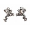 Zawieszka metalowa Żaba żabka 17x22mm charms 4szt