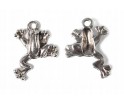 Zawieszka metalowa Żaba żabka 17x22mm charms 4szt