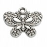 Zawieszka metalowa Charms MOTYL Słonik 21mm 2szt