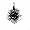 Zawieszka charms metalowa KWIAT 14x20mm 1szt